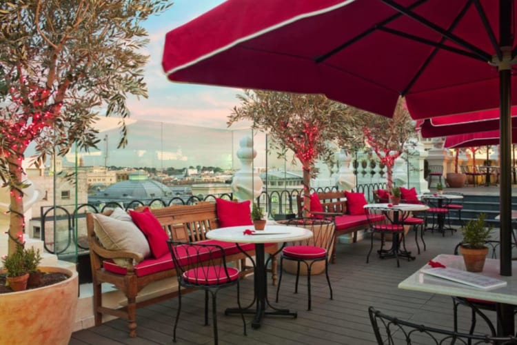 Rooftop dining